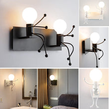 Load image into Gallery viewer, Double Head Modern Indoor Robot Wall Light